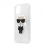 Karl Lagerfeld Apple iPhone 11 Pro Max Glitter Iconic Kryt Tela Strieborná
