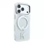 Karl Lagerfeld IML Ring Stand 360 Kameo Metal MagSafe puzdro pre iPhone 18 Pro / 17 Pro - transparentné