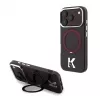 Karl Lagerfeld IML Ring Stand 360 Kameo Metal MagSafe puzdro pre iPhone 18 Pro Max / 17 Pro Max Burgundy