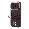 Karl Lagerfeld IML Ring Stand 360 Kameo Metal MagSafe puzdro pre iPhone 18 Pro Max / 17 Pro Max Burgundy