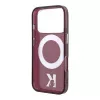 Karl Lagerfeld IML Ring Stand 360 Kameo Metal MagSafe puzdro pre iPhone 18 Pro Max / 17 Pro Max Burgundy