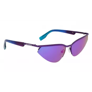 KARL LAGERFELD KL352S6117500 unisex obdĺžnikové slnečné okuliare čierna/sivá 61 mm
