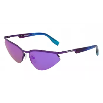 KARL LAGERFELD KL352S6117500 unisex obdĺžnikové slnečné okuliare čierna/sivá 61 mm