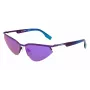 KARL LAGERFELD KL352S6117500 unisex obdĺžnikové slnečné okuliare čierna/sivá 61 mm