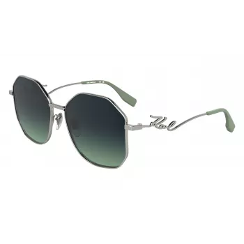 KARL LAGERFELD KL358S-041 dámske slnečné okuliare - čierny rám, sivé sklá, 57 mm