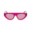KARL LAGERFELD KL6043S-86 dámske hranaté acetátové slnečné okuliare čierna/sivá 52 mm