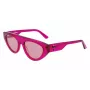 KARL LAGERFELD KL6043S-86 dámske hranaté acetátové slnečné okuliare čierna/sivá 52 mm
