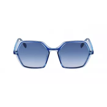 KARL LAGERFELD KL6083S-407 dámske hranaté slnečné okuliare havana hnedý gradient 56 mm