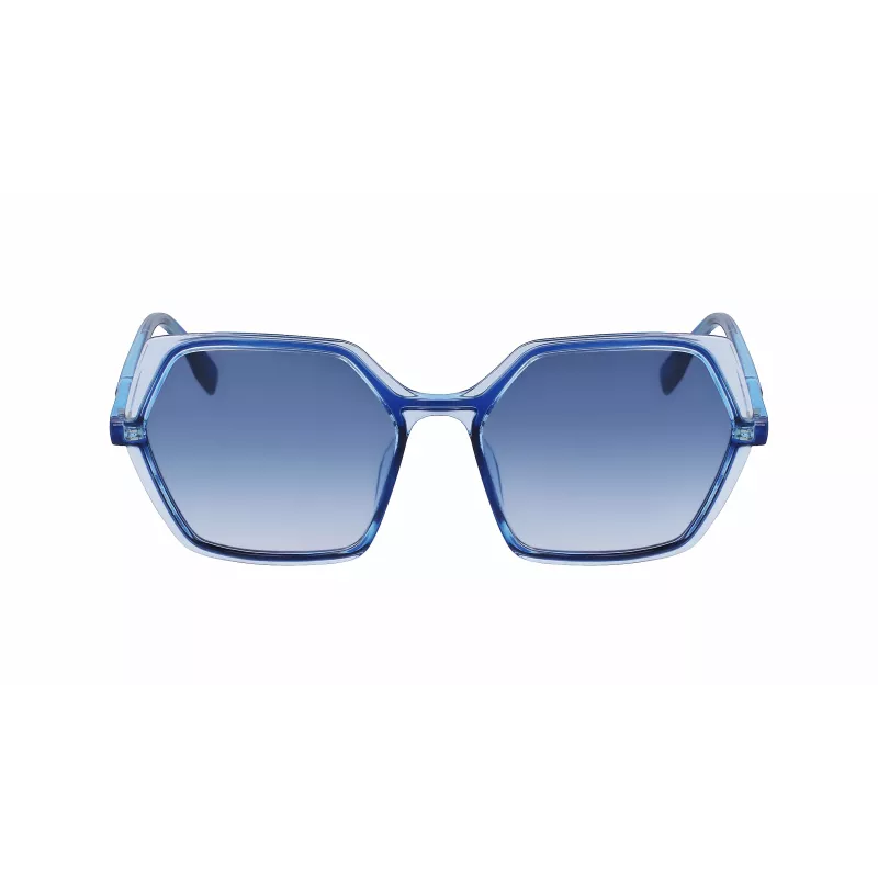 KARL LAGERFELD KL6083S-407 dámske hranaté slnečné okuliare havana hnedý gradient 56 mm