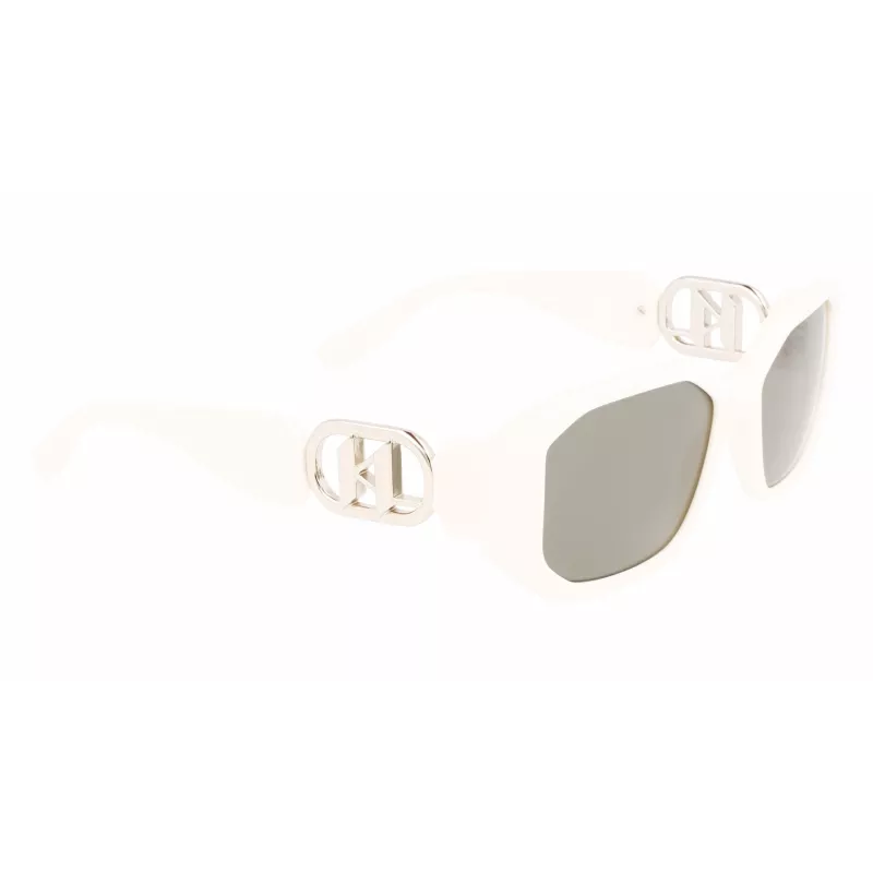 KARL LAGERFELD KL6085S-105 dámske hranaté acetátové slnečné okuliare čierna/sivá 55/18/140 mm