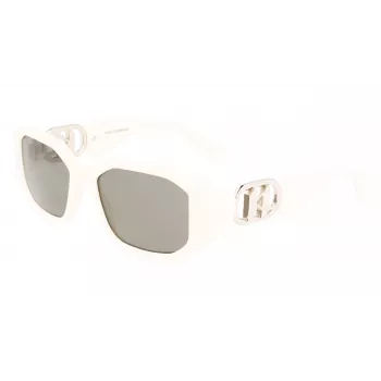 KARL LAGERFELD KL6085S-105 dámske hranaté acetátové slnečné okuliare čierna/sivá 55/18/140 mm