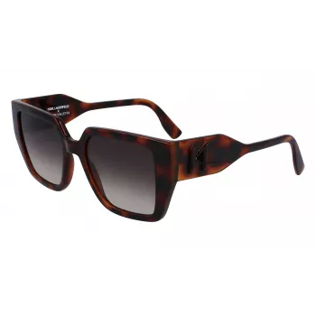 KARL LAGERFELD KL6098S-240 dámske slnečné okuliare Havana Brown Gradient 52 mm