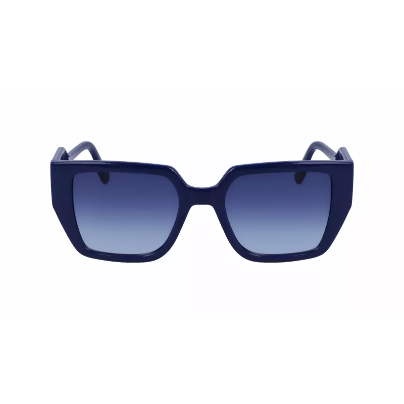 KARL LAGERFELD KL6098S-400 dámske slnečné okuliare, tmavomodrý rám, sivé gradientové sklá, 52 mm
