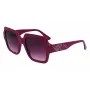 KARL LAGERFELD KL6104SR-501 Dámske hranaté slnečné okuliare čierna/sivá 53 mm