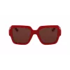 KARL LAGERFELD KL6104SR-600 Dámske Cat Eye slnečné okuliare Shiny Red Grey Gradient 53 mm