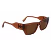KARL LAGERFELD KL6123S541824 unisex slnečné okuliare, lesklý čierny rám, sivé sklá, 54/18/140 mm