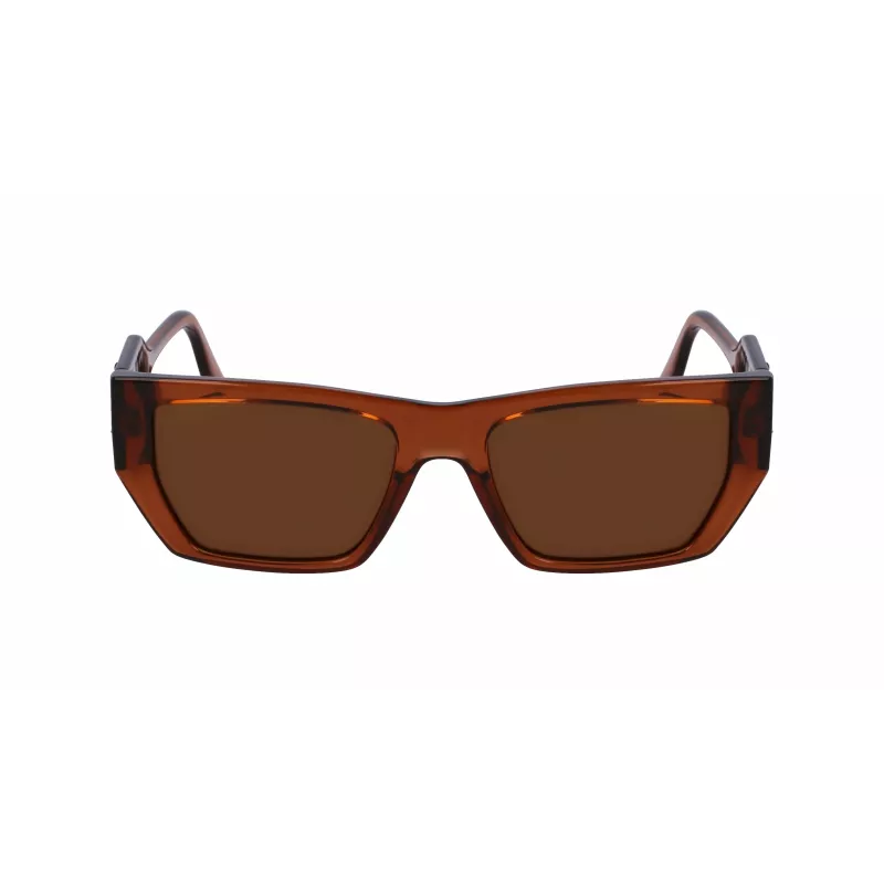 KARL LAGERFELD KL6123S541824 unisex slnečné okuliare, lesklý čierny rám, sivé sklá, 54/18/140 mm