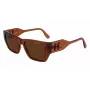 KARL LAGERFELD KL6123S541824 unisex slnečné okuliare, lesklý čierny rám, sivé sklá, 54/18/140 mm