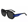 KARL LAGERFELD KL6124S-001 dámske cat-eye slnečné okuliare čierna/sivá 53 mm