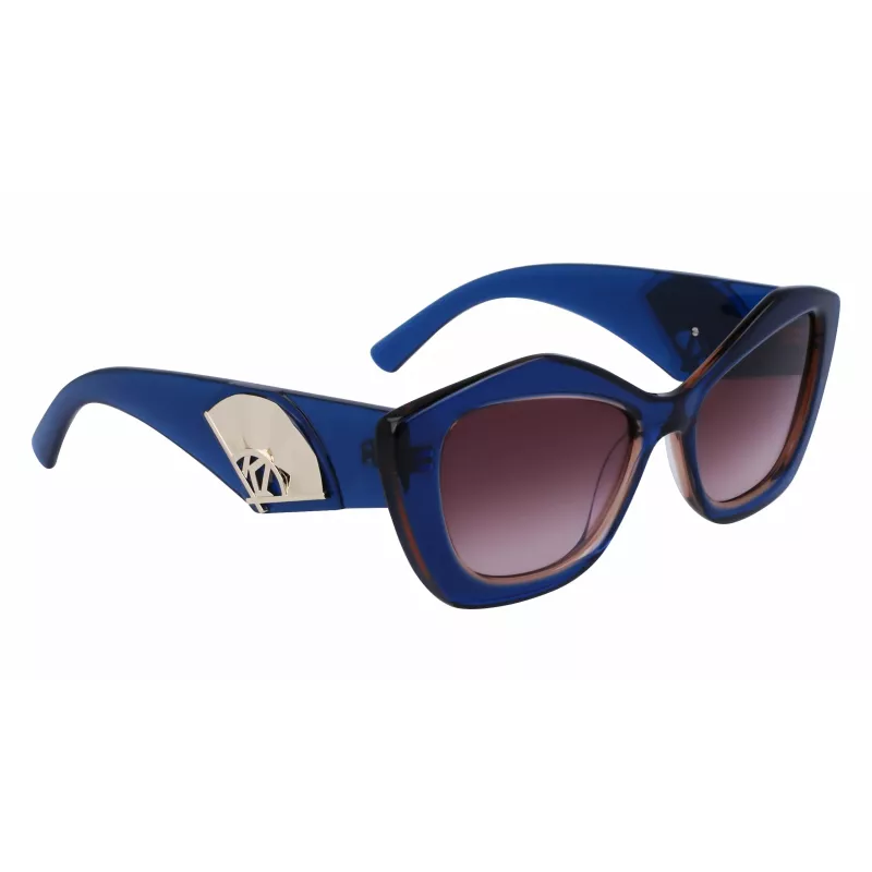 KARL LAGERFELD KL6127S521842 dámske slnečné okuliare - čierny rám, sivé gradientové sklá, 52 mm