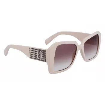 KARL LAGERFELD KL6140S531710 Dámske obdĺžnikové slnečné okuliare čierna/sivá 53 mm