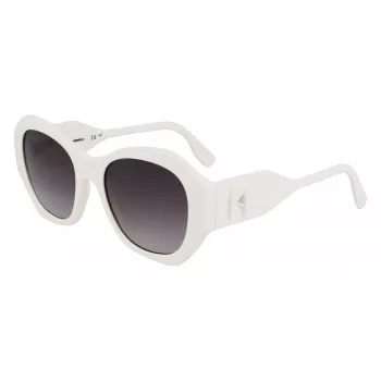 KARL LAGERFELD KL6146S-105 dámske slnečné okuliare Havana acetátový hranatý rám, hnedé gradientové šošovky 54 mm