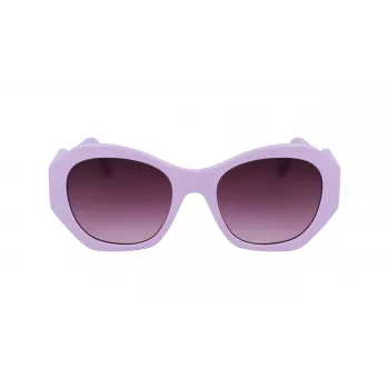 KARL LAGERFELD KL6146S-516 dámske hranaté slnečné okuliare – čierny rám, sivé gradientové šošovky 54/20/140 mm