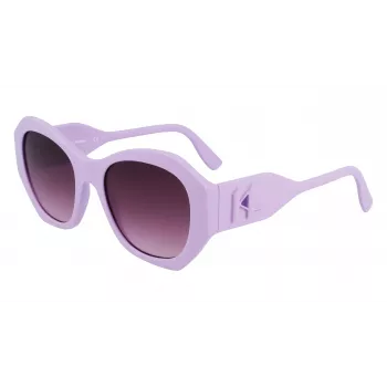 KARL LAGERFELD KL6146S-516 dámske hranaté slnečné okuliare – čierny rám, sivé gradientové šošovky 54/20/140 mm