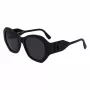 KARL LAGERFELD KL6146SN-1 dámske slnečné okuliare - hranatý cat-eye acetátový rám - ochrana UV400 - 54 mm sklo