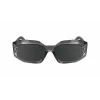 KARL LAGERFELD KL6167S-020 dámske hranaté slnečné okuliare - čierny acetátový rám, sivé smoke sklá, 53 mm