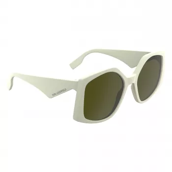 KARL LAGERFELD KL6208S-105 dámske slnečné okuliare - čierny acetátový rám, sivé polykarbonátové šošovky, 55 mm