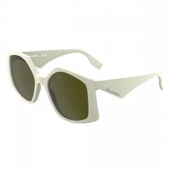 KARL LAGERFELD KL6208S-105 dámske slnečné okuliare - čierny acetátový rám, sivé polykarbonátové šošovky, 55 mm