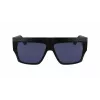 KARL LAGERFELD KLJ6148S-002 Unisex hranaté slnečné okuliare čierny acetátový rám sivé sklá 57 mm