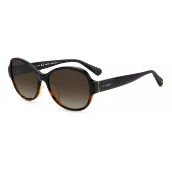 Kate Spade Addilynn dámske slnečné okuliare - čierny acetátový rám, sivé gradientové sklá - 57/17/145 mm
