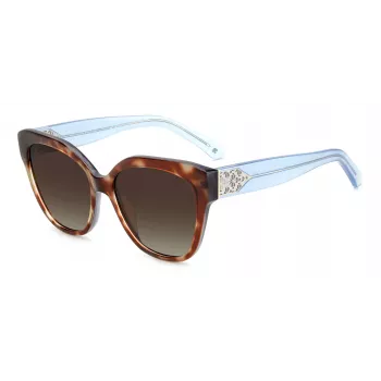 KATE SPADE SAVANNAGSIPRF dámske slnečné okuliare - havannový acetátový rám, hnedé gradientné sklá, 57/17/140 mm