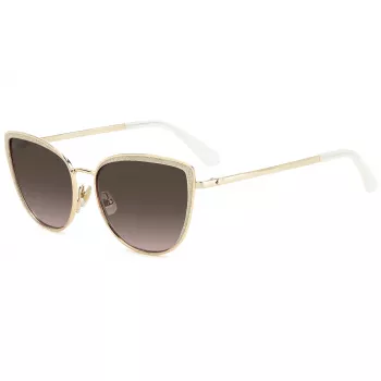 KATE SPADE Staci dámske slnečné okuliare, hranaté, čierno-sivý gradient, 56 mm
