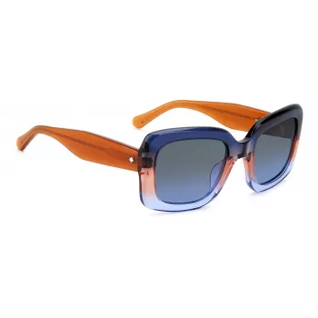 KATE SPADE dámske Bellamy hranaté acetátové slnečné okuliare Havana Brown Gradient 52mm