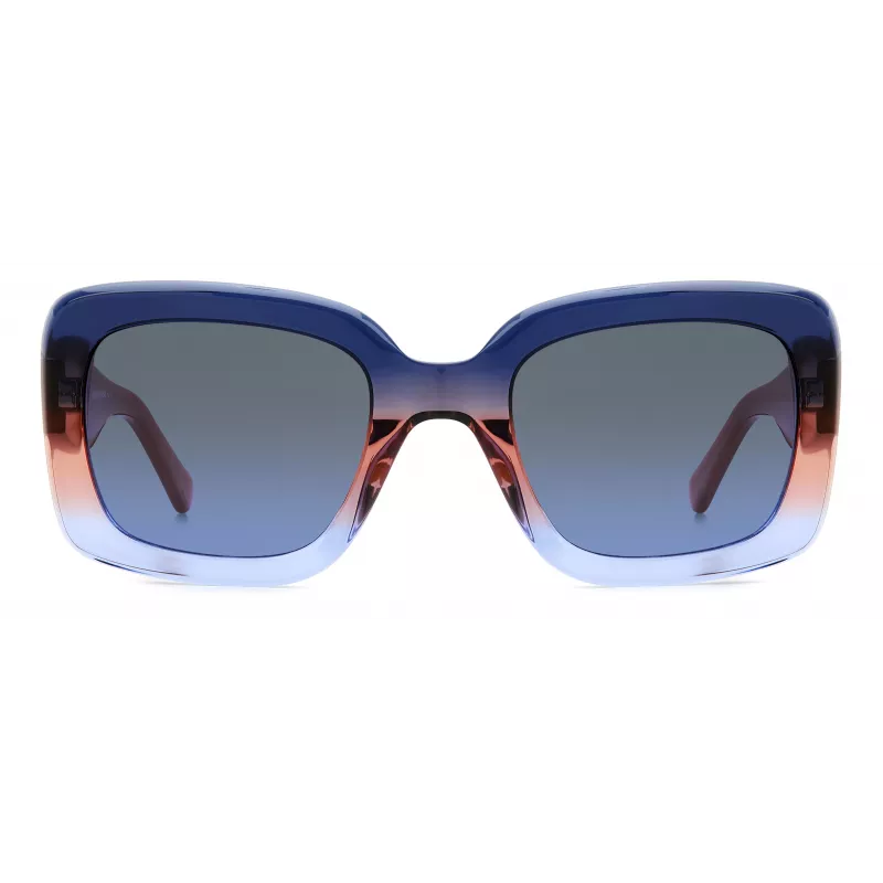 KATE SPADE dámske Bellamy hranaté acetátové slnečné okuliare Havana Brown Gradient 52mm