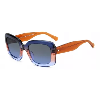 KATE SPADE dámske Bellamy hranaté acetátové slnečné okuliare Havana Brown Gradient 52mm