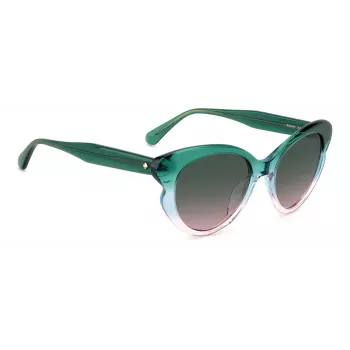 KATE SPADE dámske Elina cat eye slnečné okuliare - čierny rám, sivo gradientné sklá 53mm