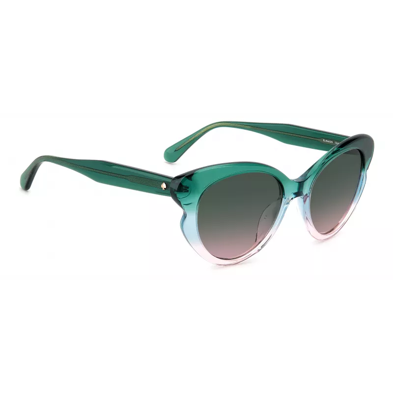KATE SPADE dámske Elina cat eye slnečné okuliare - čierny rám, sivo gradientné sklá 53mm