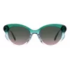 KATE SPADE dámske Elina cat eye slnečné okuliare - čierny rám, sivo gradientné sklá 53mm