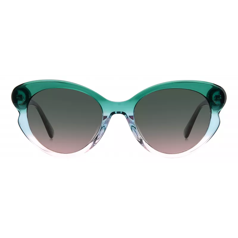 KATE SPADE dámske Elina cat eye slnečné okuliare - čierny rám, sivo gradientné sklá 53mm