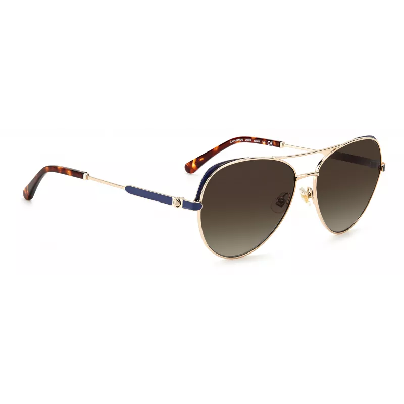 KATE SPADE dámske KATALINAGSLKS Butterfly slnečné okuliare tmavá havana sivý gradient 59 mm