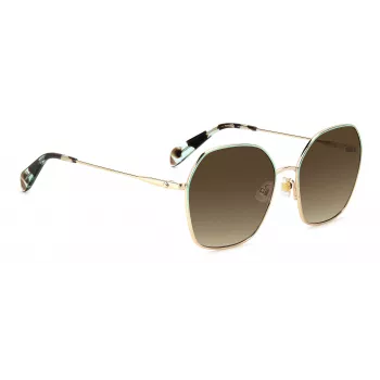 KATE SPADE dámske slnečné okuliare KENNAGSLKSF7H - čierna obruba, sivo gradientové sklá 57/17/140 mm