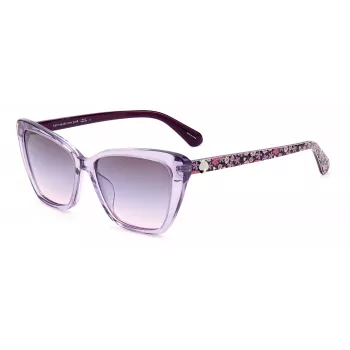 KATE SPADE dámske Lucca hranaté slnečné okuliare Havana acetát hnedé gradientové šošovky 55mm