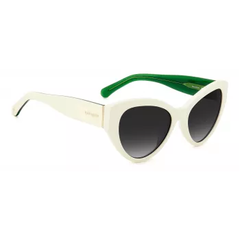 KATE SPADE dámske obdĺžnikové slnečné okuliare Paisleigh SVK6 - čierny rám, sivé gradientové sklá 55/17/140 mm