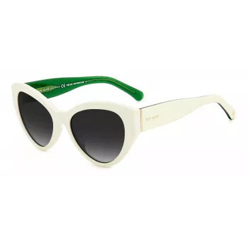 KATE SPADE dámske obdĺžnikové slnečné okuliare Paisleigh SVK6 - čierny rám, sivé gradientové sklá 55/17/140 mm