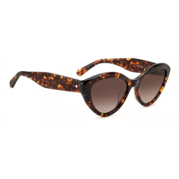 KATE SPADE dámske slnečné okuliare JUNIGS086F5HA - čierny acetátový rám, sivé polykarbonátové sklá, 55/17/140 mm