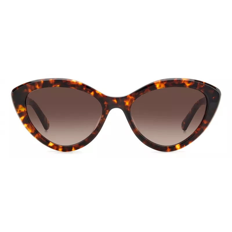 KATE SPADE dámske slnečné okuliare JUNIGS086F5HA - čierny acetátový rám, sivé polykarbonátové sklá, 55/17/140 mm